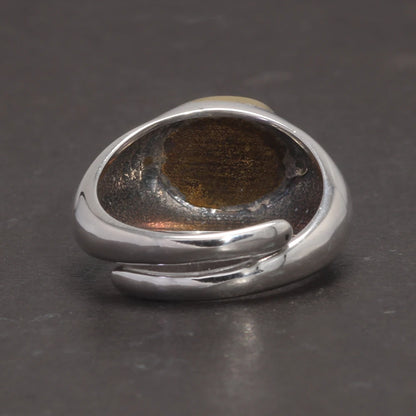 Gold Plated 925 Eye Resizable Ring