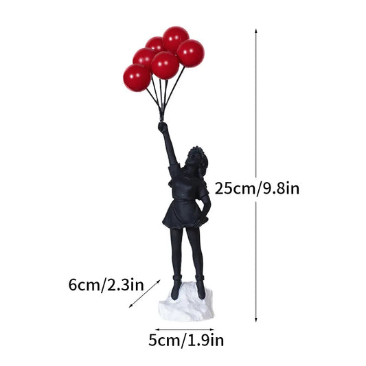 Balloon girl III - Banksy Sculpture