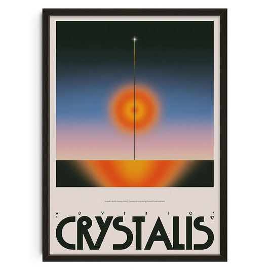 Crystalis - Vintage Retro Abstract Print Poster