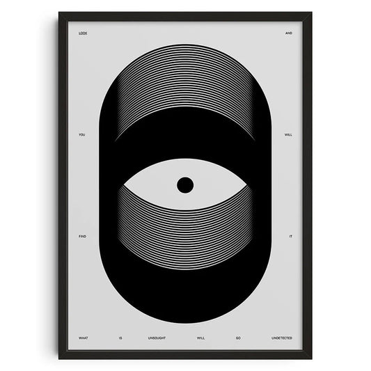 Abstract eye - Vintage Retro Abstract Print Poster