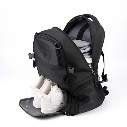 Large Capacity Sports Backpack with Shoe Compartment
