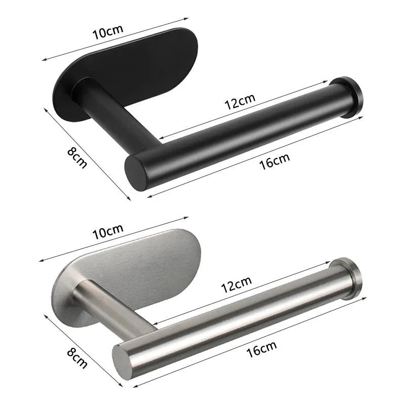 Stainless Steel  Wall Adhesive Toilet Paper Holder