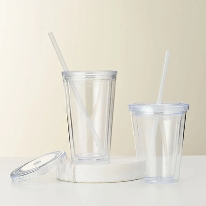 Plastic 350/450/650ml Clear Tumbler