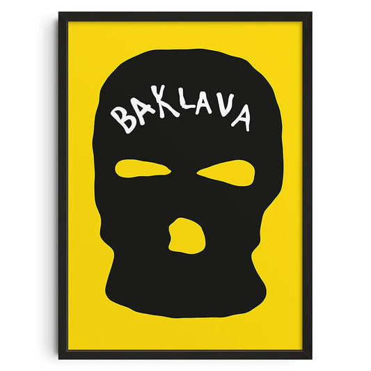 Baklava - Vintage Retro Abstract Print Poster