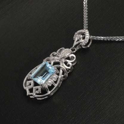 Sky Blue Topaz Pendant