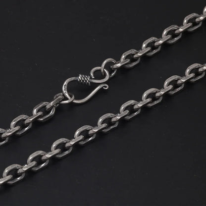 45cm Sterling Silver Viking Link Chain