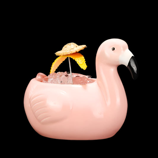 Cool Flamingo Hawaii Ceramic Tiki Cup
