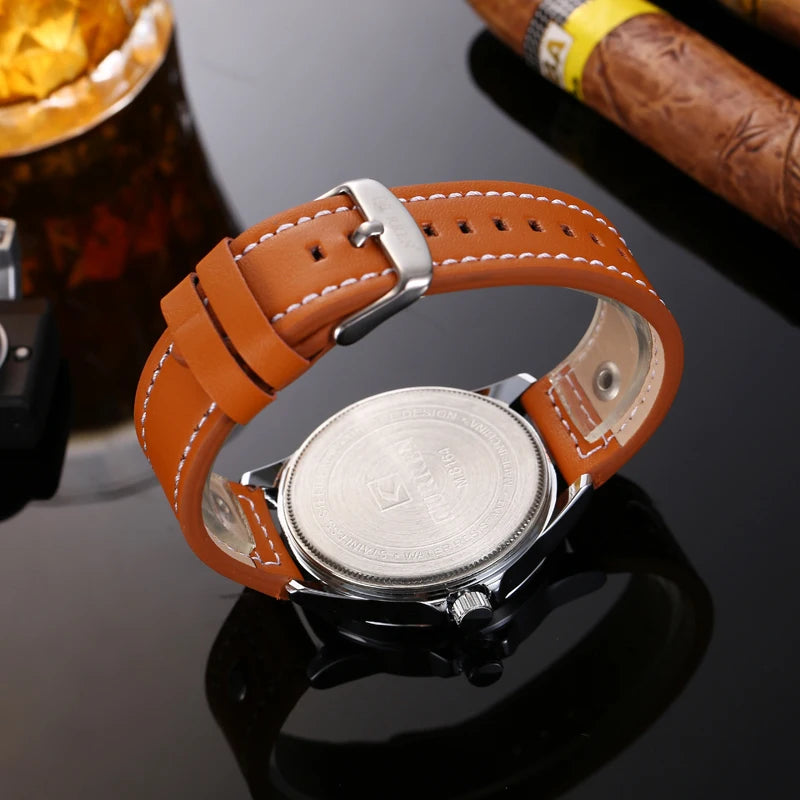 Formal Leather Quartz Watch