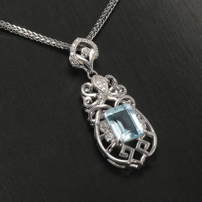 Sky Blue Topaz Pendant