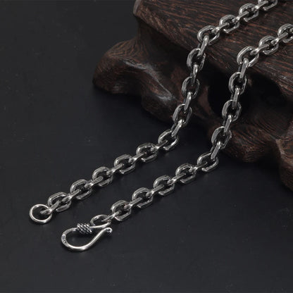45cm Sterling Silver Viking Link Chain