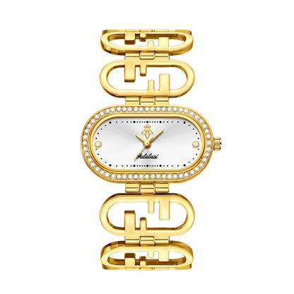 Yalalusi Oval Link Watch - White