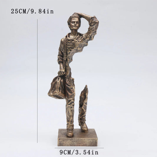 Bronze - Abstract Traveller Sculpture