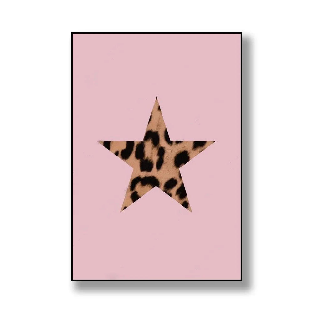 Pink Star Canvas Print