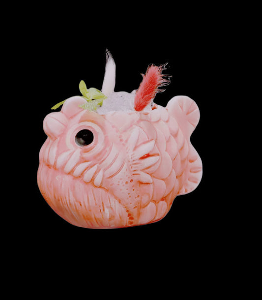 Pink Angler Hawaii Ceramic Tiki Cup