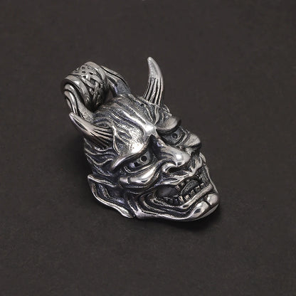 925 Sterling Silver Hannya Pendant