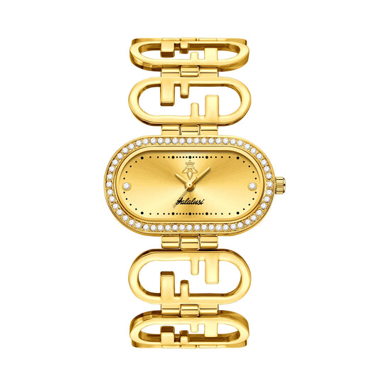 Yalalusi Oval Link Watch - Gold