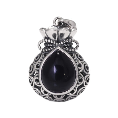 Agate Money Bag Pendant & Necklace