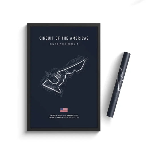 Circuit of the Americas - F1 Race Track Print