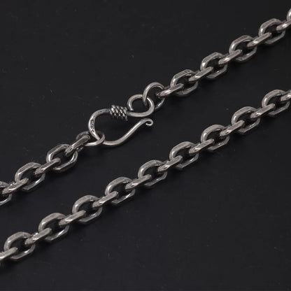 45cm Sterling Silver Viking Link Chain