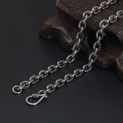 45cm Sterling Silver Viking Link Chain