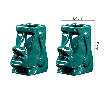 Teal Mini Tiki Cup Set