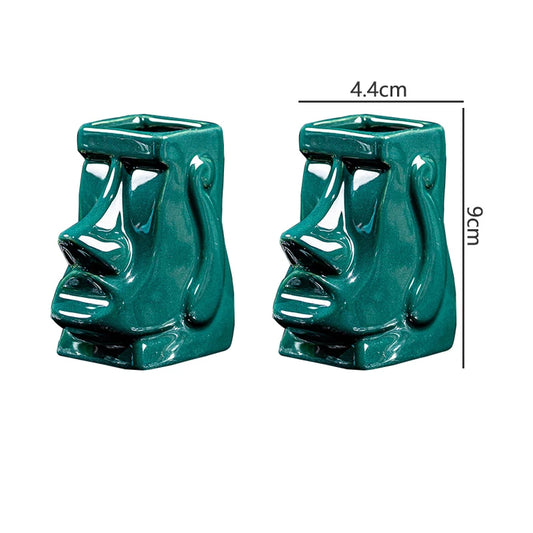 Teal Mini Tiki Cup Set