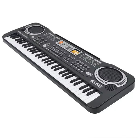 Black Portable 61 Key Electronic Keyboard