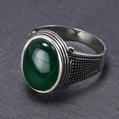 Sterling Silver Agate Ottoman Rings