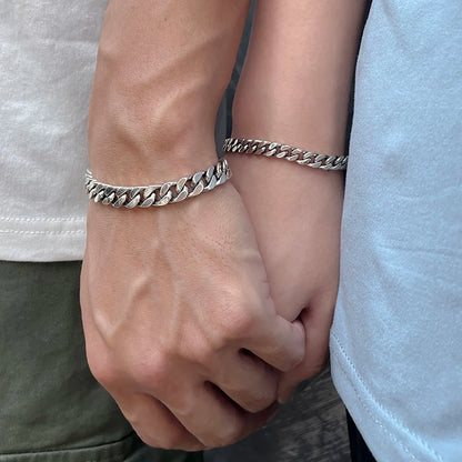 17cm Sterling Silver Cuban Bracelets