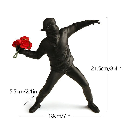 Flower Power - Banksy Sculpture