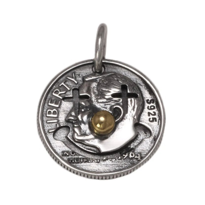 Clown Coin Pendant