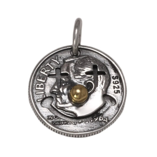 Clown Coin Pendant