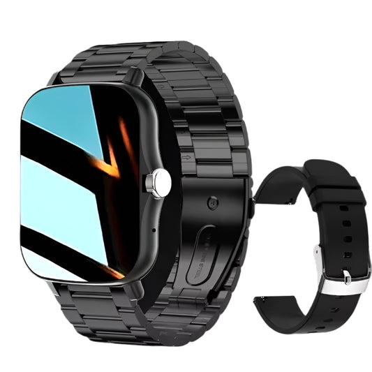 KA Smart Watch Ultra - Black Steel & Black Silica