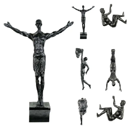 Rock Climber Wall Sculptures
