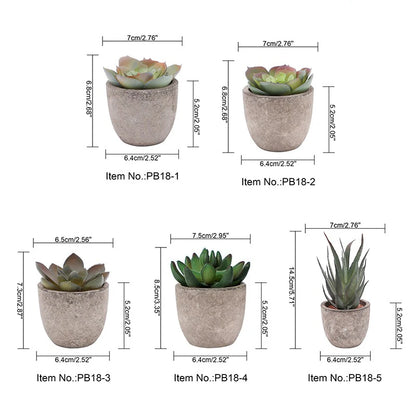 Mini Artificial Aloe Plants