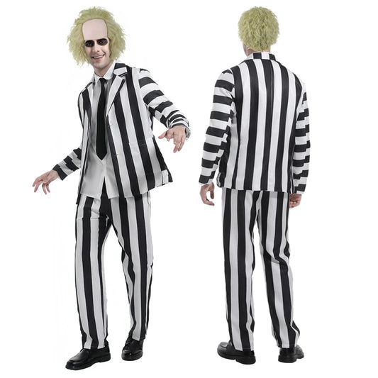 Beetle Juice White & Black Suit