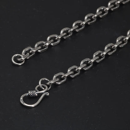 45cm Sterling Silver Viking Link Chain