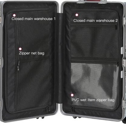 Camouflage Wide Handle Reinforced Suitcase