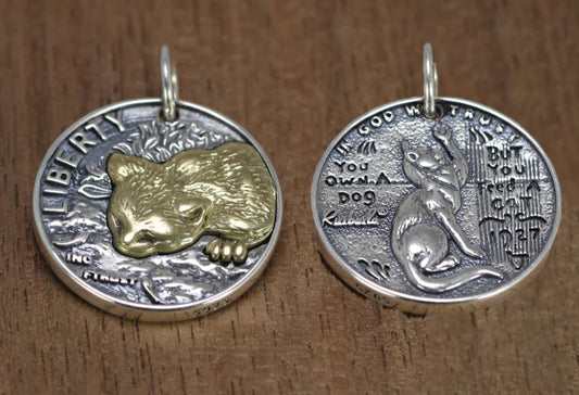 Double Sided Cat Pendant
